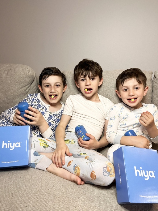 kids chewing hiya bedtime essentials